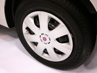 ホイールのデコがかわいい