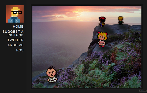 日々是遊戯：あらかわいい 風景写真とドット絵が融合しちゃった