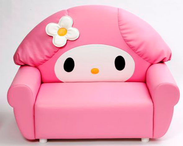 キティちゃん　1人掛け　ソファ Hello Kitty Japan - ハローキティ ソファ ブラック ￥198,000