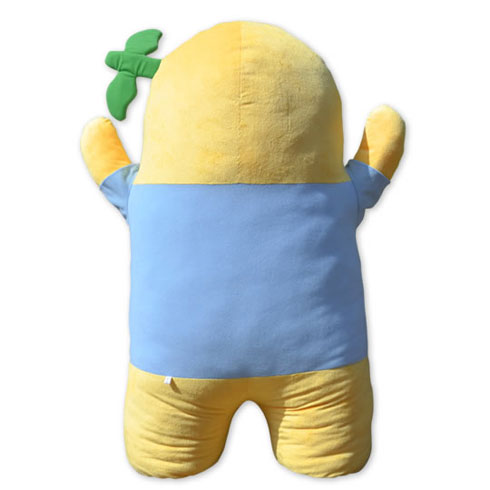 高さ90センチの「ふなっしー」特大ぬいぐるみ発売 雑でゆるい顔