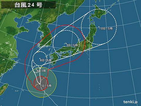 台風24号