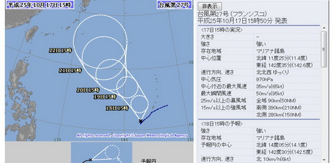 台風27号