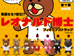 キャラクタースリーブ 鷹の爪 レオナルド博士 全7種のうち5種がシークレット：鷹の爪「レオナルド博士」の
