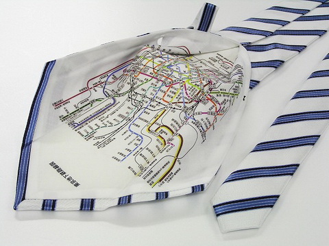 地下鉄MAPネクタイ