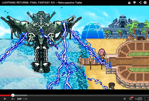 スク・エニが“レトロ風FFXIII”の動画を公開 めっちゃドット絵
