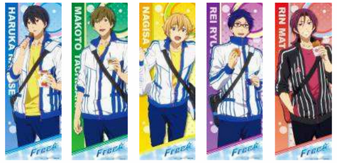 Free! ローソンコラボ ミニポスター 七瀬遙＆橘真琴＆竜ヶ崎怜 3本 ローソンで「Free!」キャンペーン アニメ2期制作決定を記念