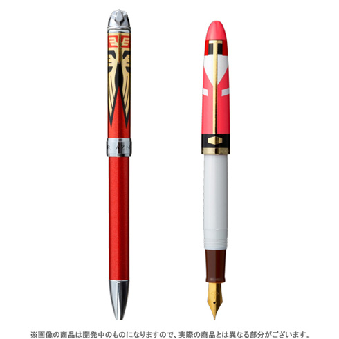 シャアペン ガンダム３５周年記念商品 シャアのシャーペン＆セイラー万年筆 赤いシャアペンとセイラ万年筆の再会セット 機動戦士ガンダム35