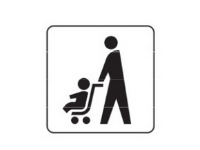 ベビーカー優先マーク