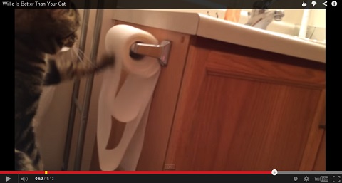 画像（トイレットペーパーを逆コロコロ）