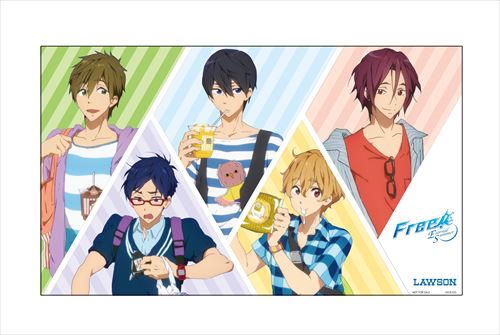ローソンで「Free!」2期放送記念キャンペーン ローソンカラーの岩鳶