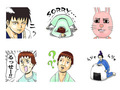 LINEスタンプに「ギャグマンガ日和」キターーー！　仮に変態だとしても変態という名の紳士だよ！