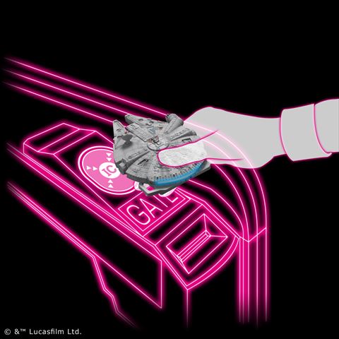 スターウォーズ　スケッチカード　ミレニアムファルコン スターウォーズ ミレニアム ファルコン 水彩画 スターウォーズ 印刷