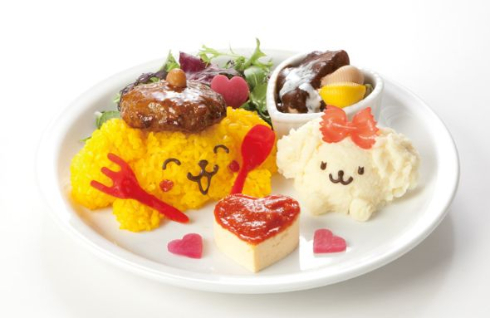P*ა様 ポムポムプリン カフェ　マスコット　マカロン　タグ付き サンリオ ポムポムプリン Cafe TSUBAKI マカロン マスコット