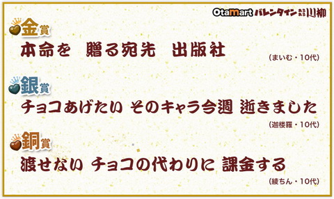 オタクバレンタイン川柳
