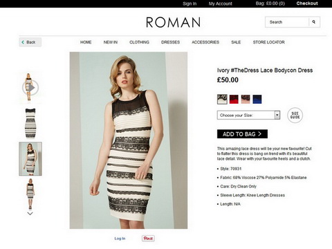 青黒と白金に見える例のドレス