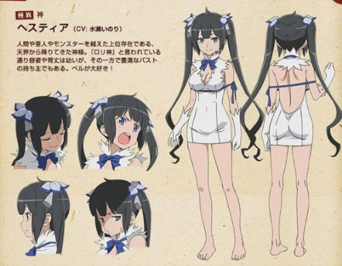 神様の紐＆ヘスティアメッセージカード （1種）ダンまち あのキャラに花束を：これは発明である アニメ「ダンまち」この