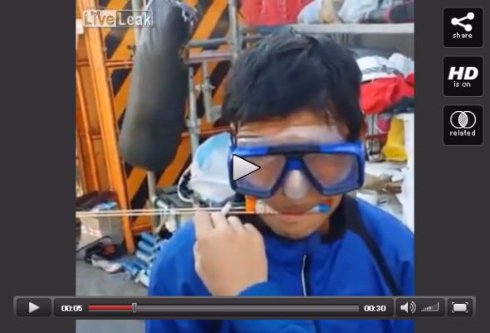 ロケット花火爆破