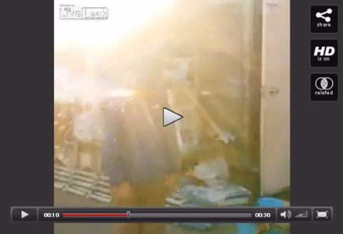 ロケット花火爆破