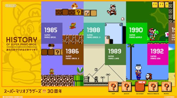 思い出のマリオから最新のマリオまで 任天堂が30年分のスーパーマリオ
