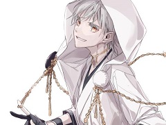 手描きイラスト　桜の木にて　刀剣乱舞 刀剣乱舞 鶴丸国永 イラスト 手描きイラスト鶴丸国永＊祝装櫻