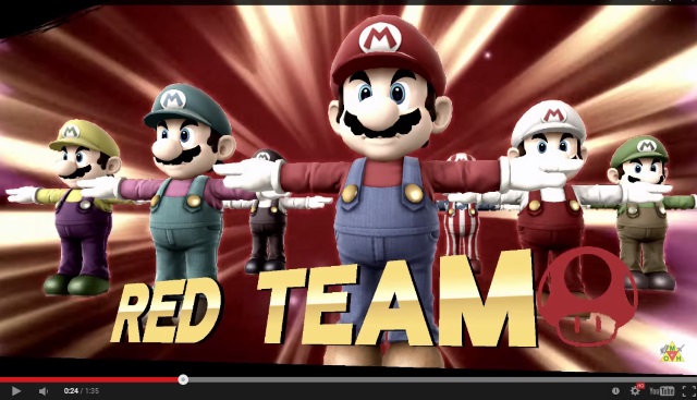 すごい一体感を感じる……！　「スマブラ Wii U」で全員「T字ポーズ」を取るバグがシュールすぎると話題に