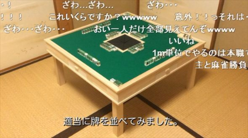 鷲巣麻雀卓」作ってみた動画 こたつっぽいけど職人技がすごい
