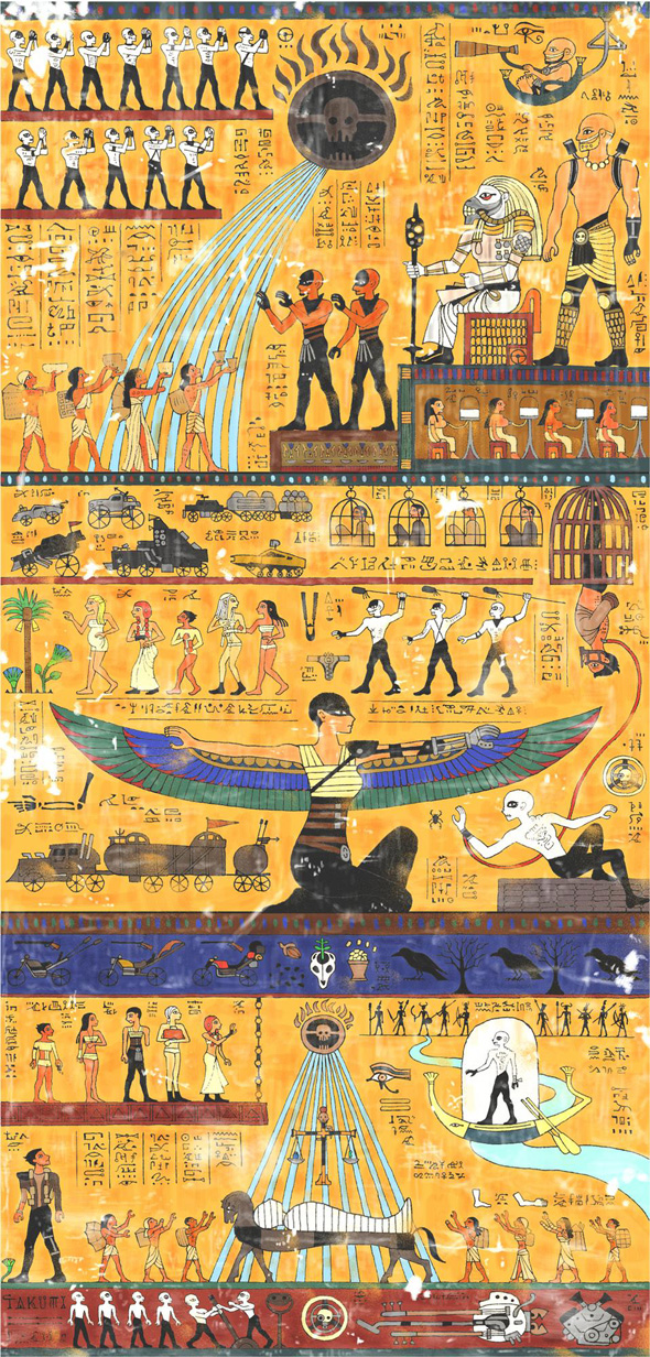 エジプト風 絵画 エジプトの風(The Egypt's wind)』 | Hama ｜インテリア絵画