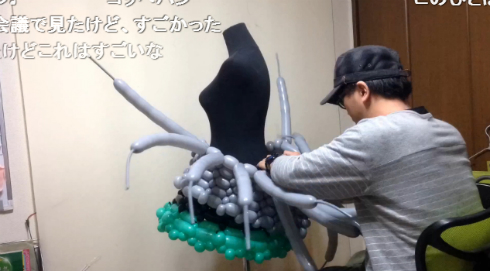 「初音ミク」バルーンアート