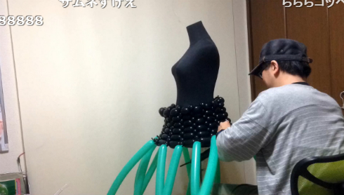 「初音ミク」バルーンアート