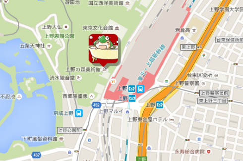 会場地図（「蒼樹うめ展」公式サイトより）