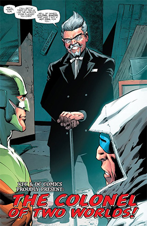 髪の毛が逆立った黒カーネル。ドン・キン……いや何でもありません