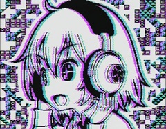 味のあるデジタルイラストのにじみ