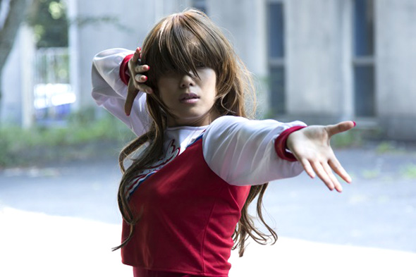 映画「血まみれスケバンチェーンソー」での爆谷さゆり