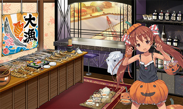 元気っ子のLibeccioはかぼちゃのコスで登場