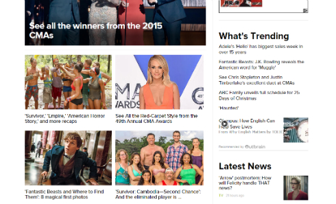 Entertainment Weekly 公式サイト