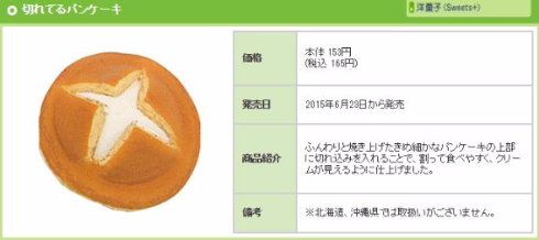 切れてるパンケーキしいたけファミマ