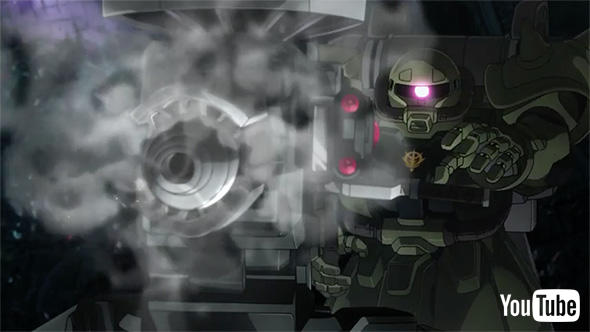 ダリルが乗るスナイパー仕様のザク