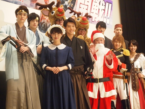 上段左から稲葉友さん、上遠野太洸さん、シソンヌの2人、山本涼介さん、柳喬之さん、下段左から内田理央さん、竹内涼真さん、ケンドーコバヤシさん、西銘駿さん、大沢ひかるさん