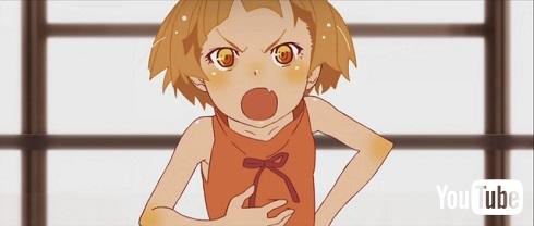パッツンヘアのキスショット
