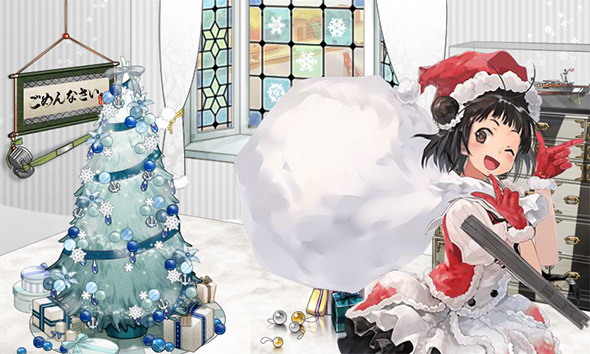 那珂ちゃんは3年連続のサンタコス。貫禄が漂います