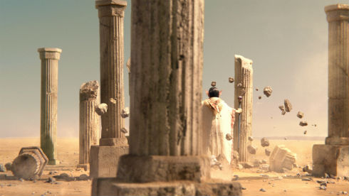 祭壇で悪霊の神々に祈りをささげるハーゴン