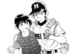 あだち充「MIX」×満田拓也「MAJOR 2nd」の合作イラストが公開 12