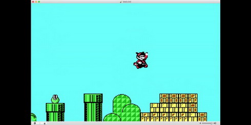 マリオブラザーズ3PC版デモたぬきジャンプ