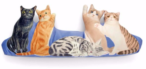 猫まみれハーレムクッション