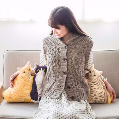 猫まみれハーレムクッション