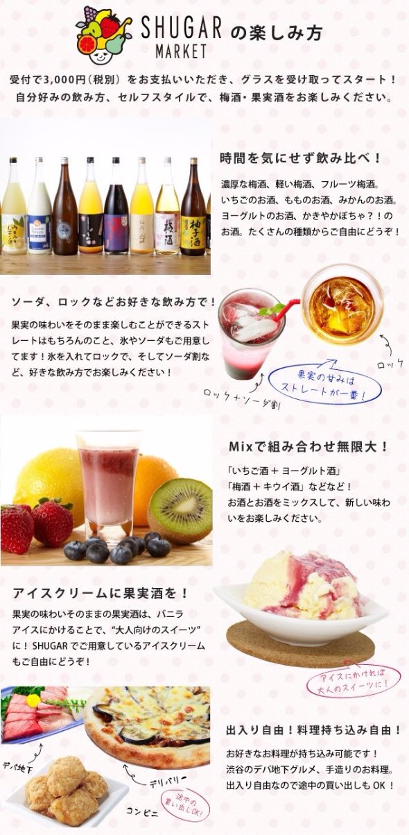 梅酒・果実酒飲み放題