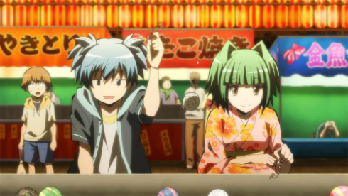 「暗殺教室」第2期 渚とカエデ