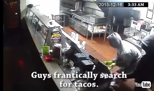 タコス店の窃盗犯CM