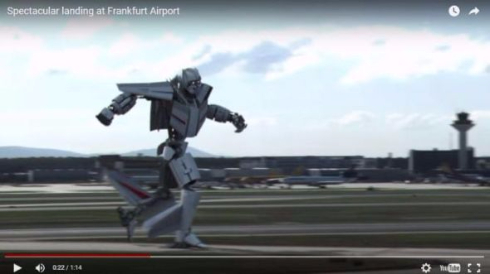 飛行機ロボット