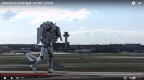 飛行機ロボット